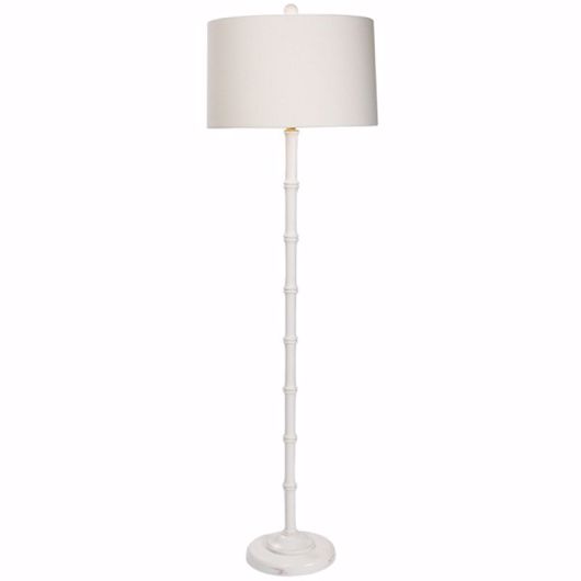 Picture of WALCOTT FLOOR LAMP - DISTRESSED WHITE