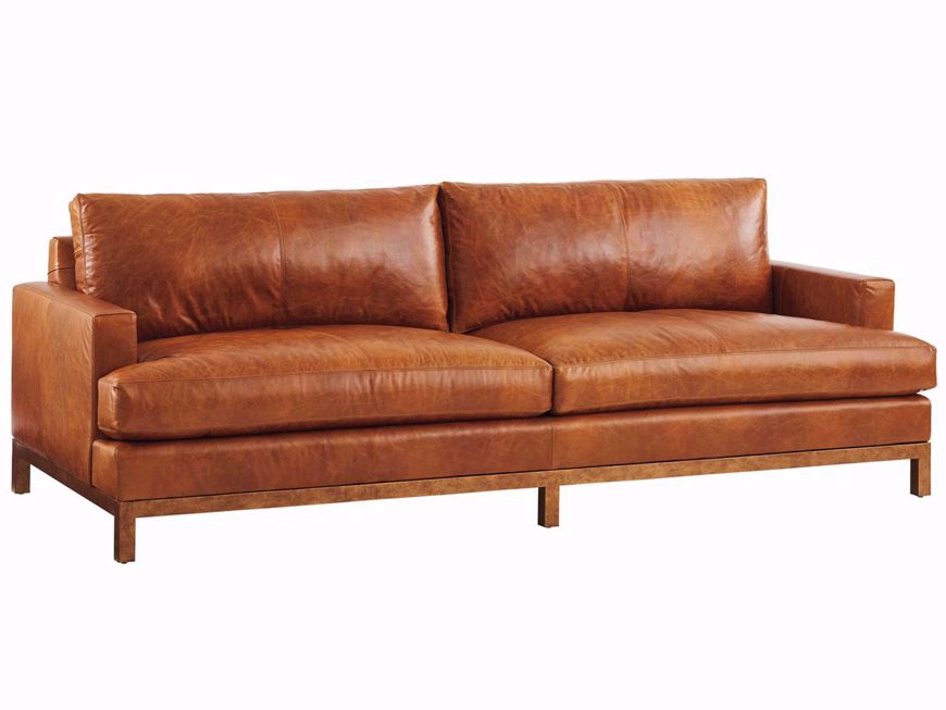 Picture of Horizon Leather Sofa-Saddle