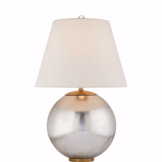 Picture of Morton Table Lamp - Burnished Silver Leaf