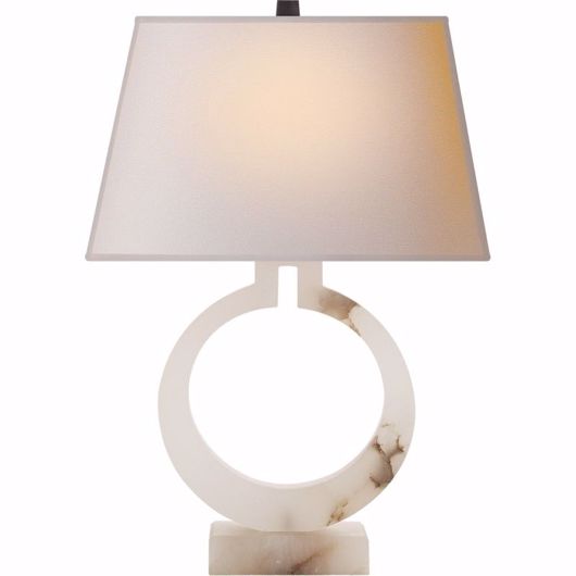 Picture of Ring Form--Large Table Lamp - Alabaster