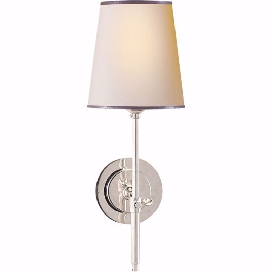 Picture of Bryant Sconce--Paper Shade - Polished Nickel
