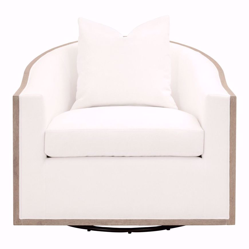 Picture of Paxton Swivel Club Chair- Pearl