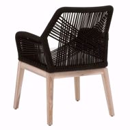 Picture of Loom Outdoor Arm Chair-Black