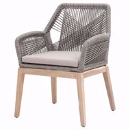 Picture of Loom Outdoor Arm Chair-Platinum