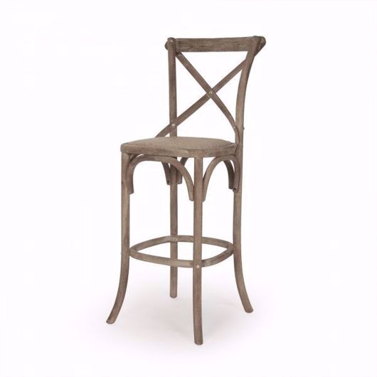 Picture of Bistro Bar Stool--Limed Grey