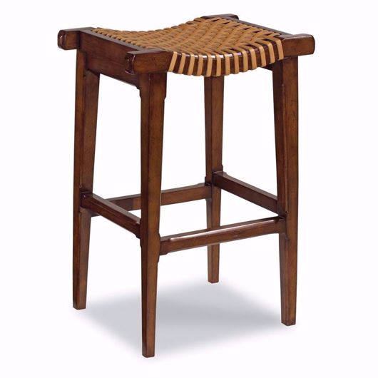 Picture of Eli Woven Leather Counter Stool