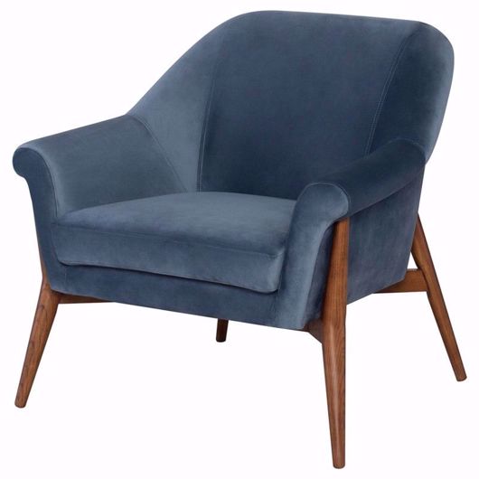 Picture of Charlize Occasional Chair- Dusty Blue